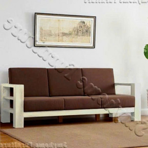 ChunKy White : Ghế Sofa Băng Gỗ Sồi Kèm Nệm